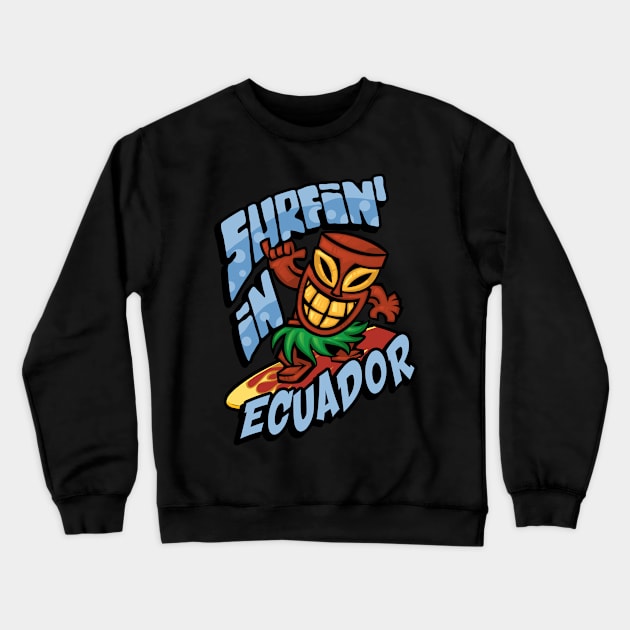 Surfing in Ecuador Crewneck Sweatshirt by SerenityByAlex